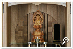 モダンミニ仏壇 シエラ 神代ニレ 上置 フォトギャラリー015