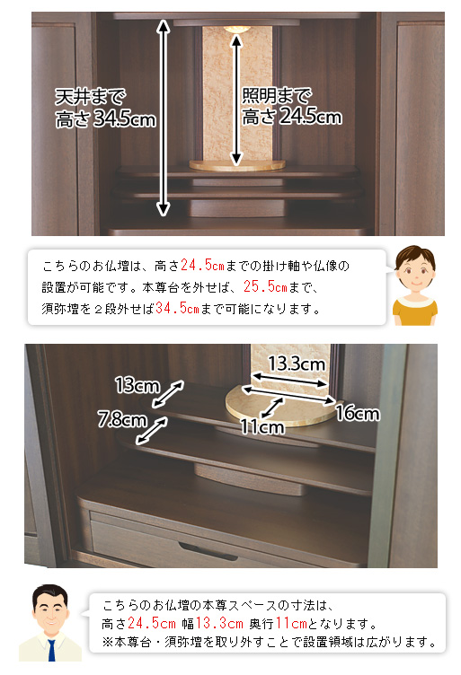 須弥壇寸法図