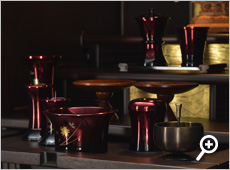 銅器　輝き型　ワインボカシ　桜彫金