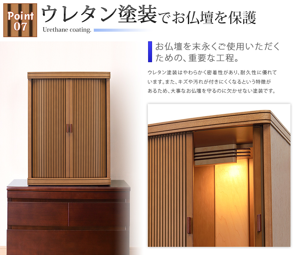 ポイント7 ウレタン塗装