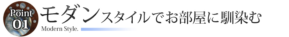 ポイント01：モダンスタイル