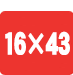 16×43号