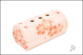 美濃焼筒香彩器 筒型香炉 さくら