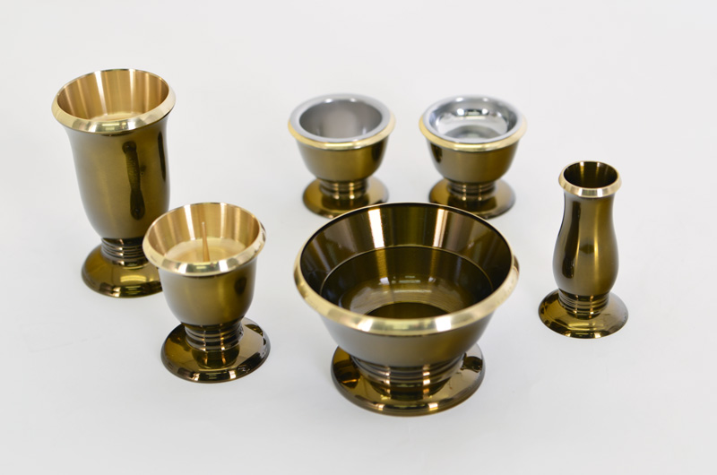 トレンドブラウン！！芳香器 金色装飾付き 銅器 幻想 セピア
