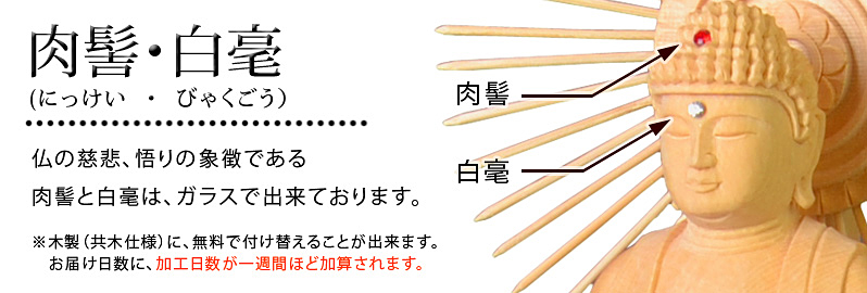 肉髻・白毫