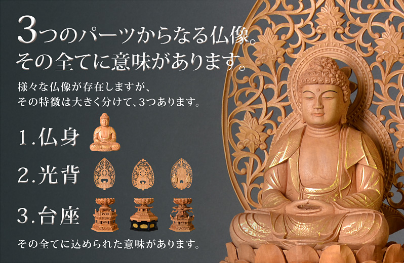白檀『座釈迦如来像』3つのポイント