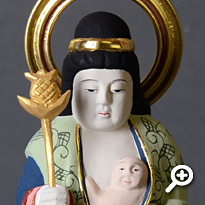 木製彩色 日蓮宗 脇仏 鬼子母神 フォトギャラリー