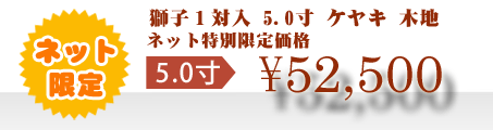 ネット特別限定価格 \52,500