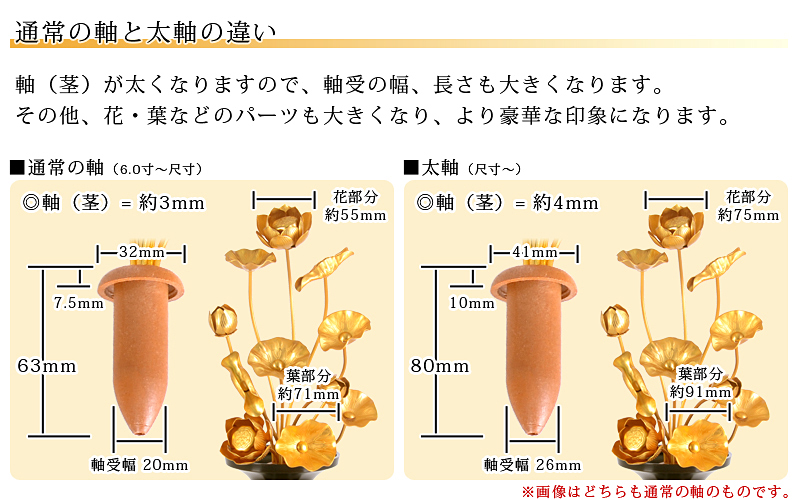 アルミ常花 11本立 消金 サイズ