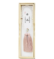 女性用片手水晶8mm七宝焼仕立 2天白 古都房灰桜