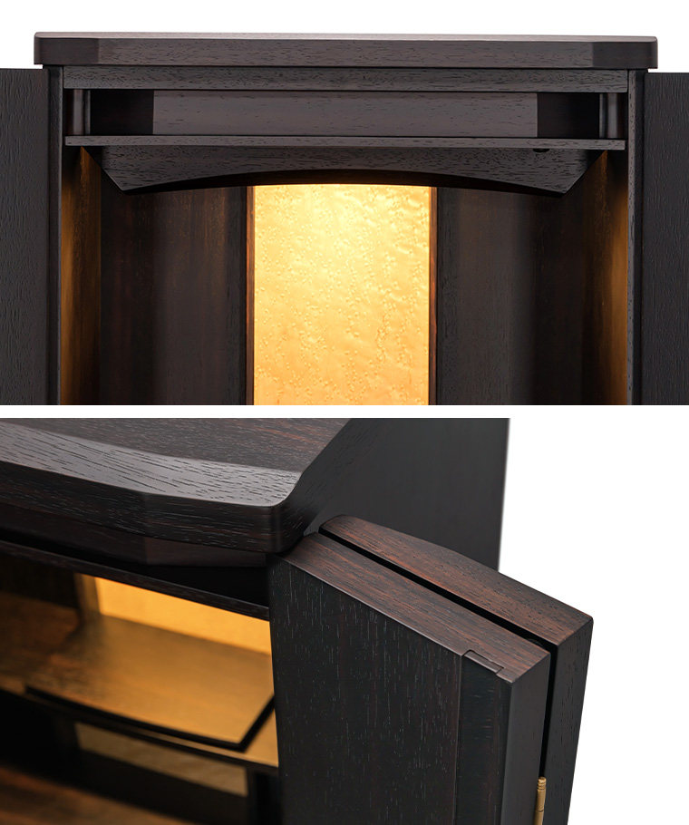 モダン仏壇 ダリア 黒檀 18×40号 | 仏壇・仏具・位牌のメモリアル仏壇