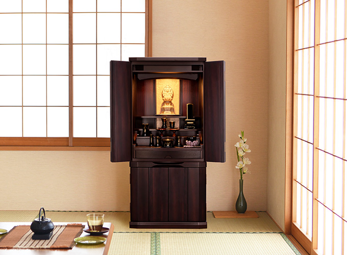 モダン仏壇 ダリア 紫檀 18×40号 | 仏壇・仏具・位牌のメモリアル仏壇