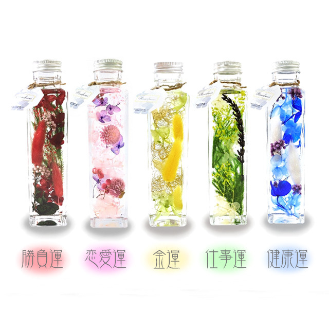 風水ハーバリウム ピンク 恋愛運