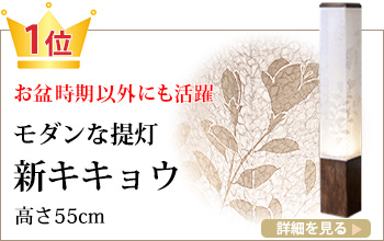 モダンな提灯 新キキョウ